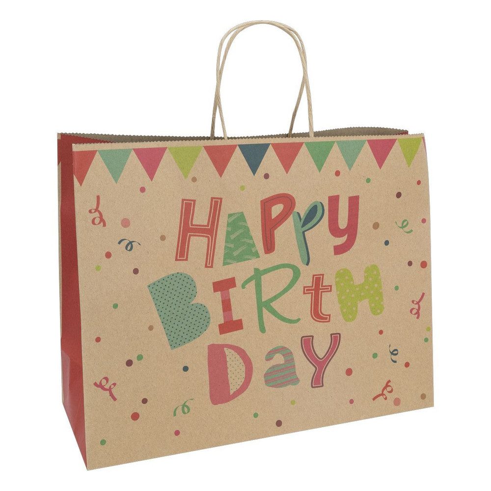 Iden Geschenkbox Geschenktasche - Happy Birthday - Größe M