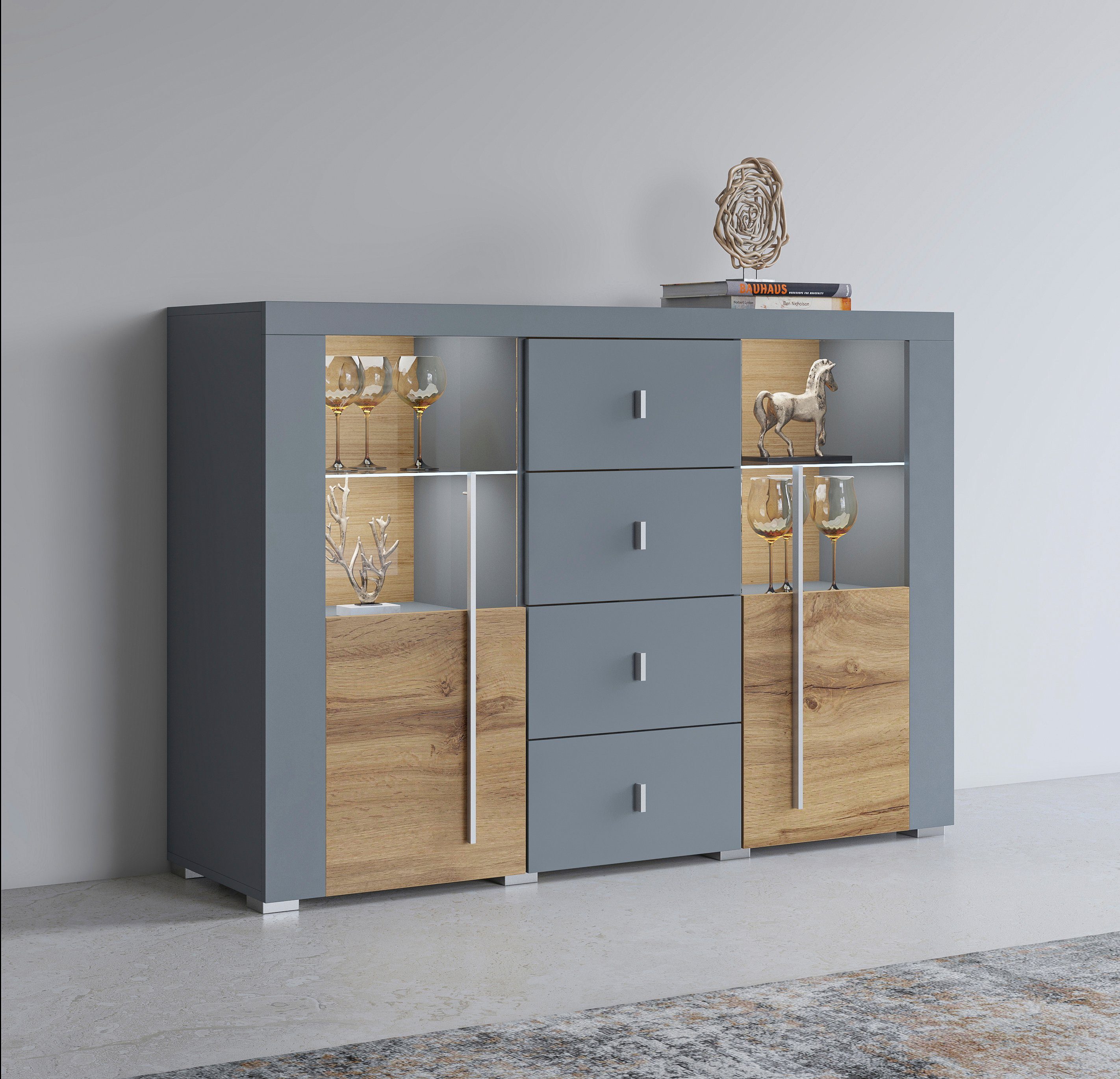 Helvetia Sideboard Roger, Breite 132 cm