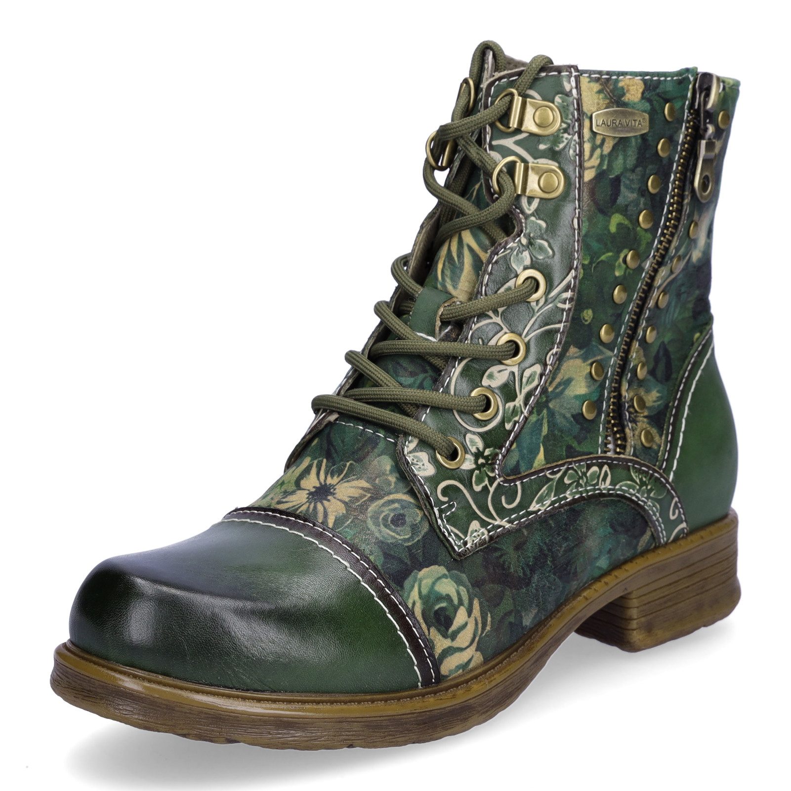 LAURA VITA Laura Vita Damen Schnürboot grün Schnürboots