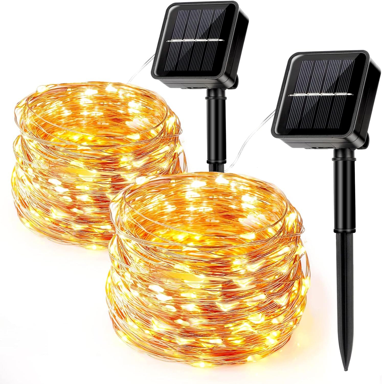 Daskoo Lichterkette Solar-Lichterkette für draußen 2 günstig online kaufen
