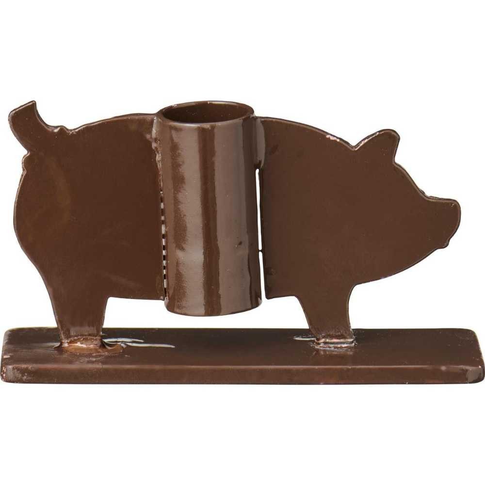 Ib Laursen Kerzenhalter IB Laursen Kerzenhalter SCHWEIN Braun für 1 DÜNNE Kerze