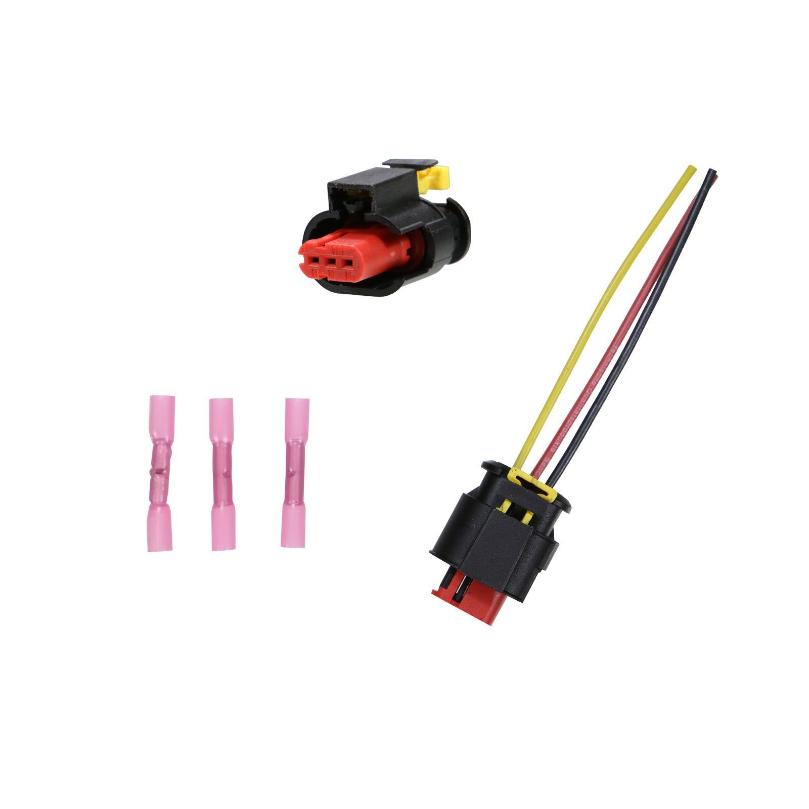 AG Automotive Kabel Reparatur Satz Zündspule Auto-Adapter 3 poliger Stecker zu Passend für OE: 46777286 - 55180004 - 46777288 - 55246099, 20 cm, Passend für Fiat 500