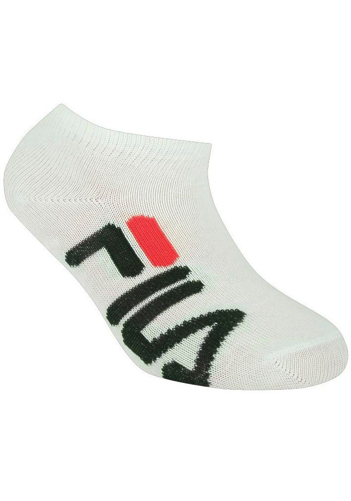 Fila Sneakersocken Logoschriftzug mit 6-Paar) seitlich (Packung, weiß
