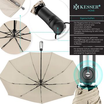 KESSER Taschenregenschirm, Regenschirm sturmfest bis 150 km/h inkl. Schirm-Tasche