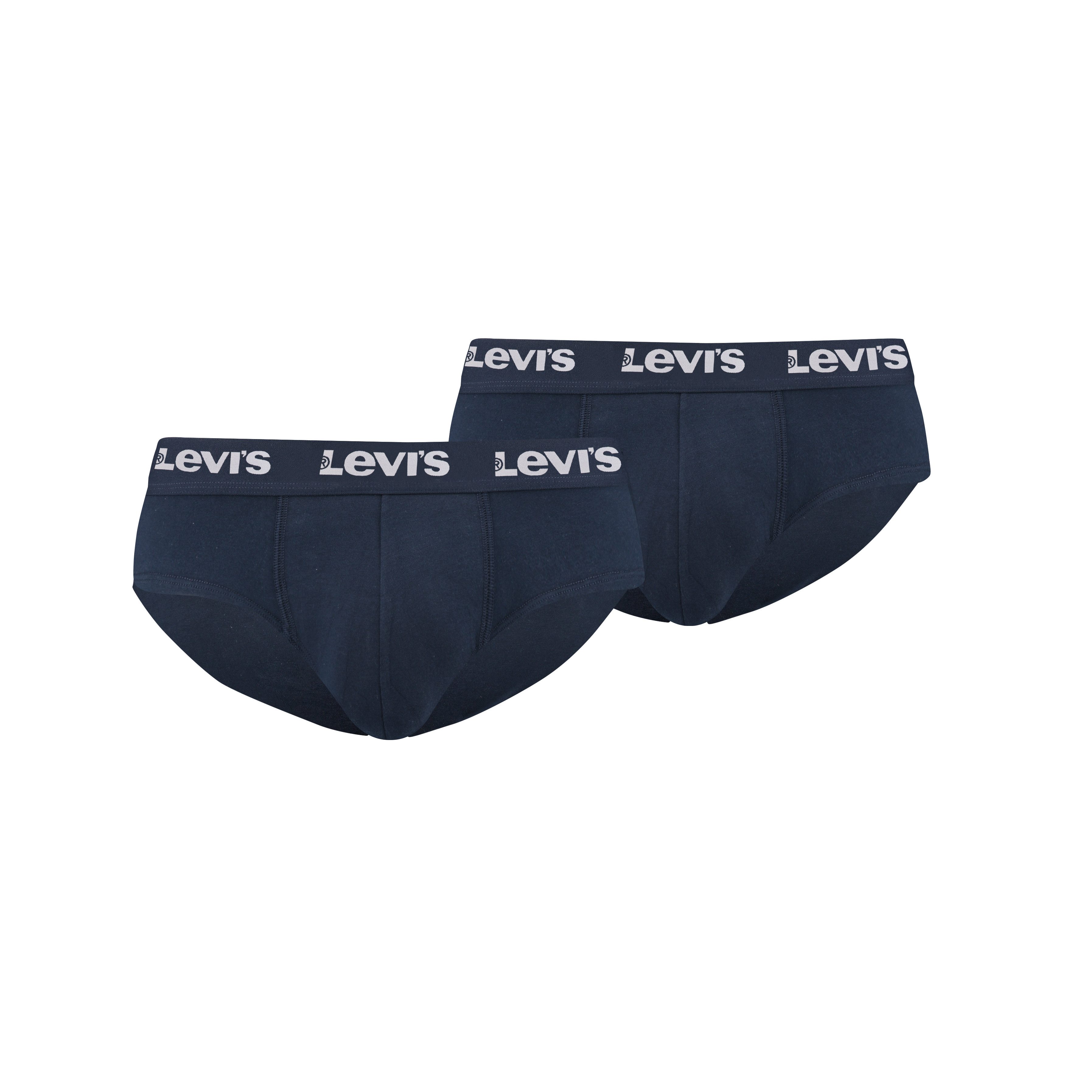 Levi's® Slip LEVIS MEN REPEAT LOGO BRIEF (2er Pack) mit Logobund, Cotton-Mix, ohne Eingriff