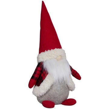 Christmas Paradise Weihnachtsfigur Wichtel 29cm (42cm) sitzend, (Dekofiguren, 3 St., im Set), Weihnachten, rot