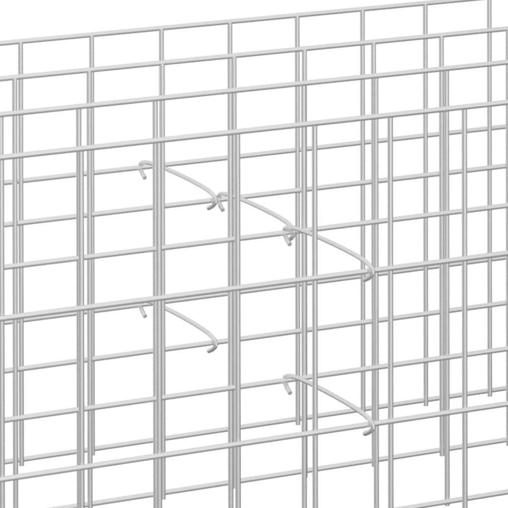 vidaXL Draht Gabionen-Distanzhalter 100 Stk. Verzinkter Stahl 10 cm, (100St)