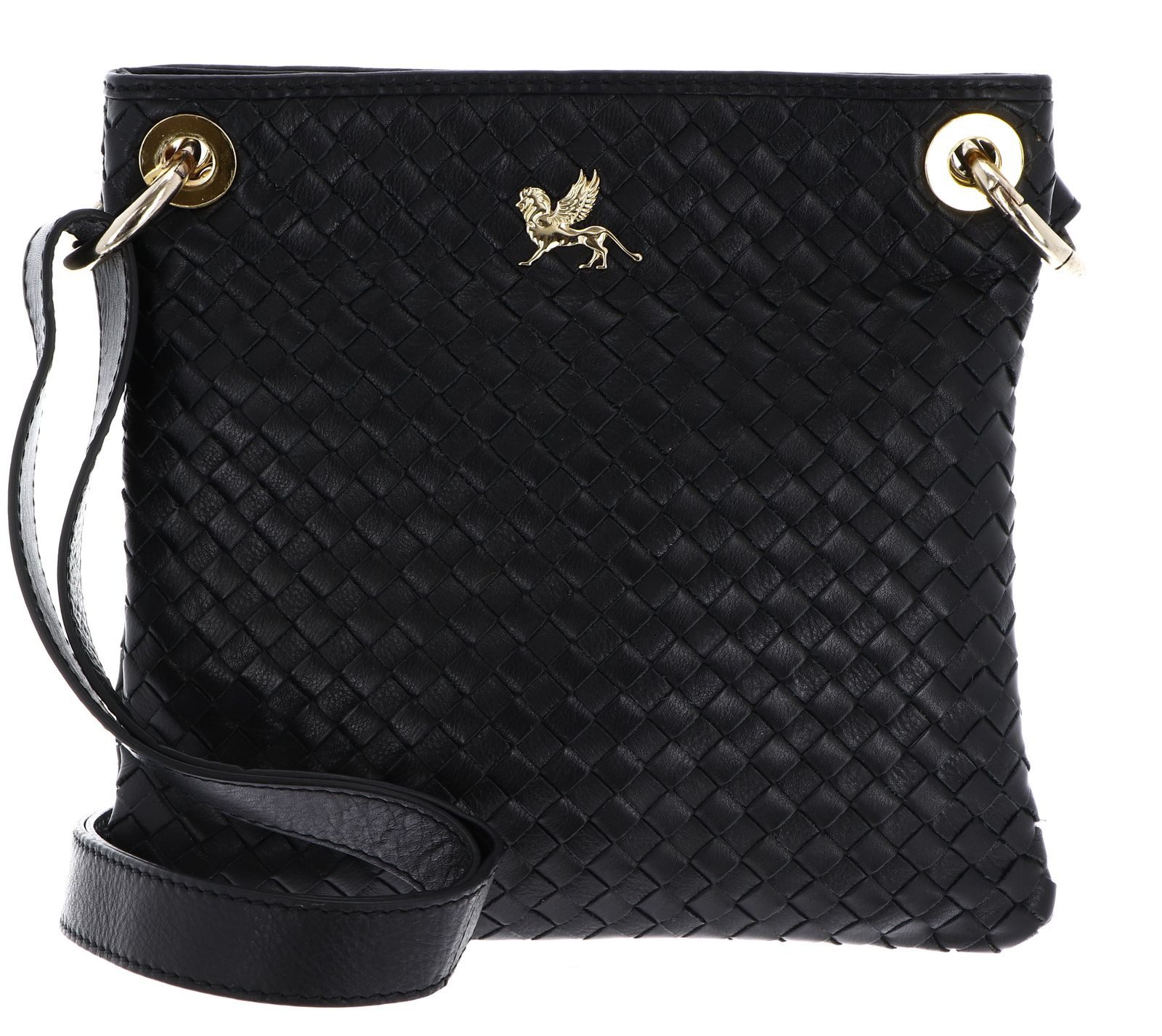 MANO Umhängetasche Crossbody Bag, aus echtem Kalbsleder