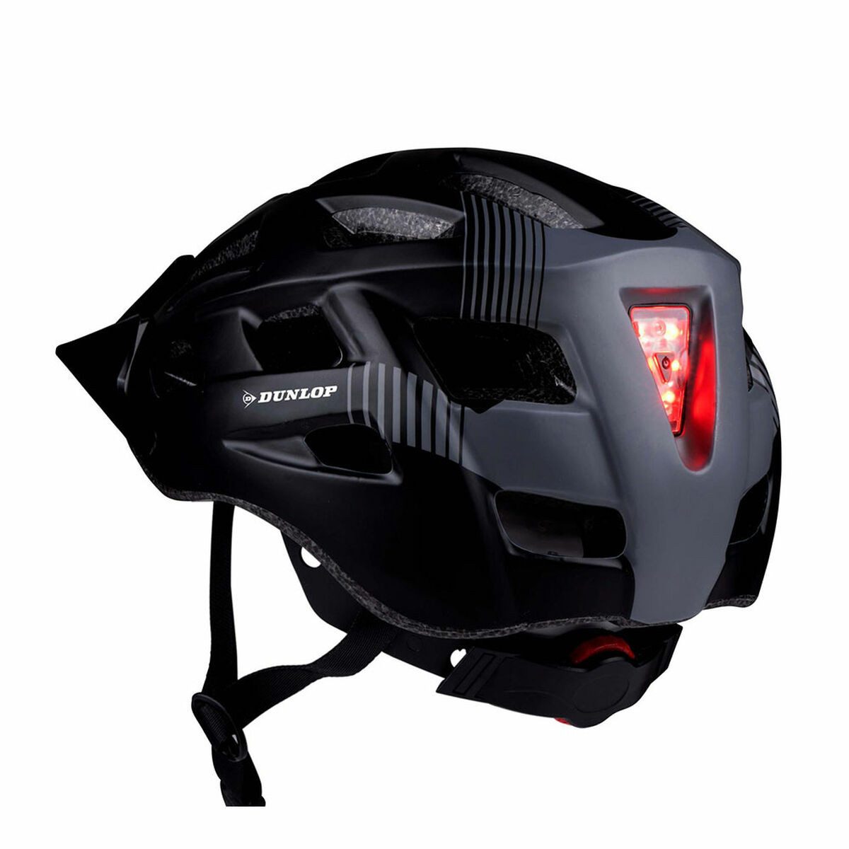 Dunlop Fahrradhelm Fahrradhelm für Erwachsene Dunlop Schwarz Grau L 58-61 cm