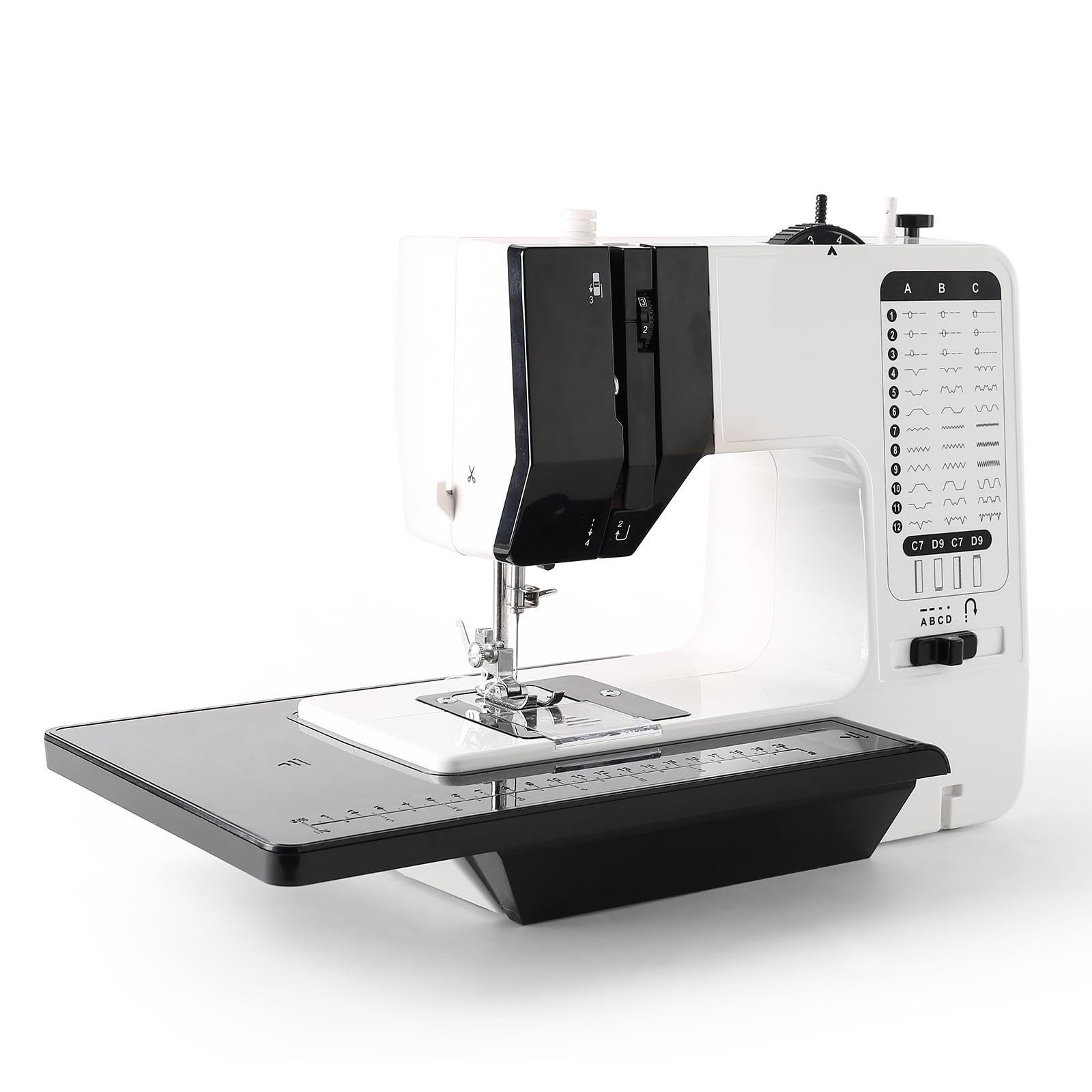 TWUFY Nähmaschine Kleine Haushaltsnähmaschine Multifunktionale Mini-Handnähmaschine, Freiarm, Fadenschneider, Knopflochfunktion, Rückwärtsnähen