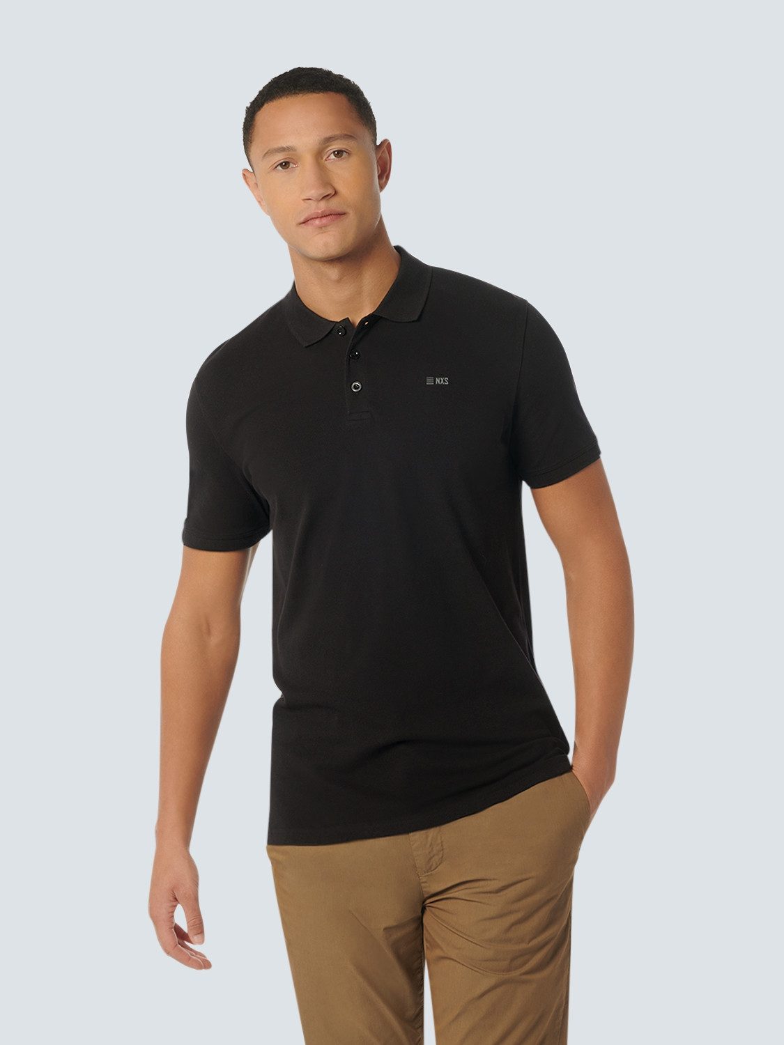 NO EXCESS Poloshirt Polo Solid Stretch