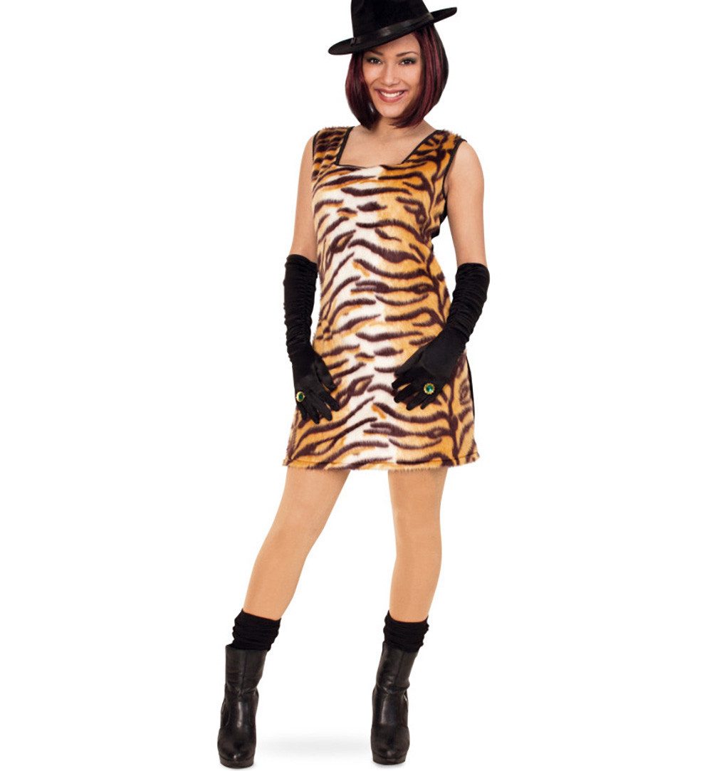 Kostüm Damen Tiger Kleid Tisha Karneval Fasching Halloween