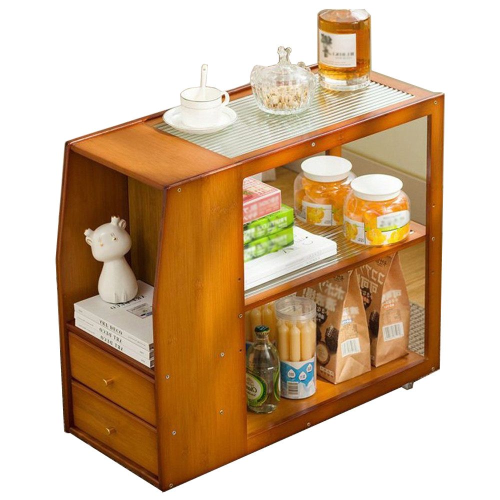 NUODWELL Beistelltisch Beistelltisch mit Rollen, Kleine Couchtisch mit Schu günstig online kaufen