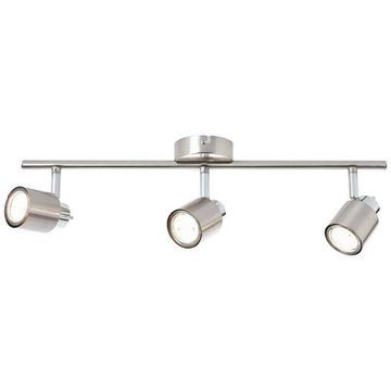 Brilliant Deckenleuchte Andres, Lampe Andres Spotrohr 3flg nickel/chrom 3x PAR51, GU10, 10W, geeigne