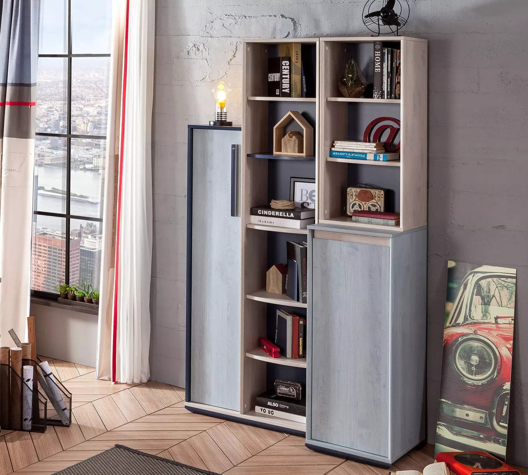 Möbel-Zeit Regal Cilek TRIO Kleiderschrank Regal