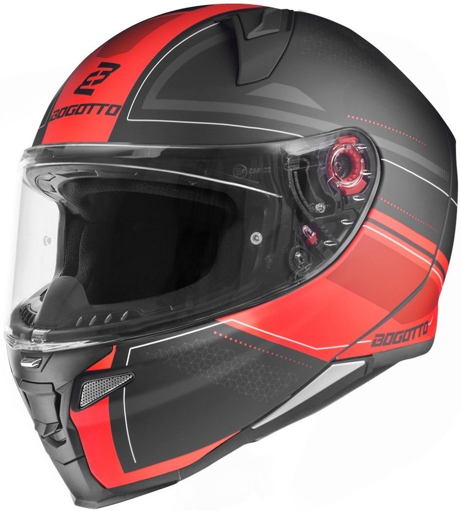 Bogotto Motorradhelm FF110 Cinder Helm, reflektierende, Pinlock, Schnellwechselvisier, Ratschenverschluss