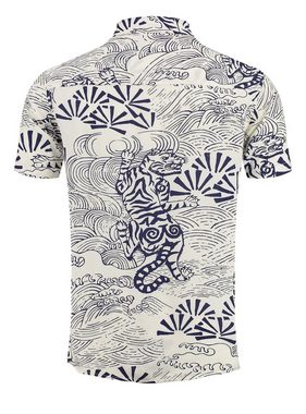 Key Largo Kurzarmhemd MSH RESORT 1/2 patterned (1-tlg)