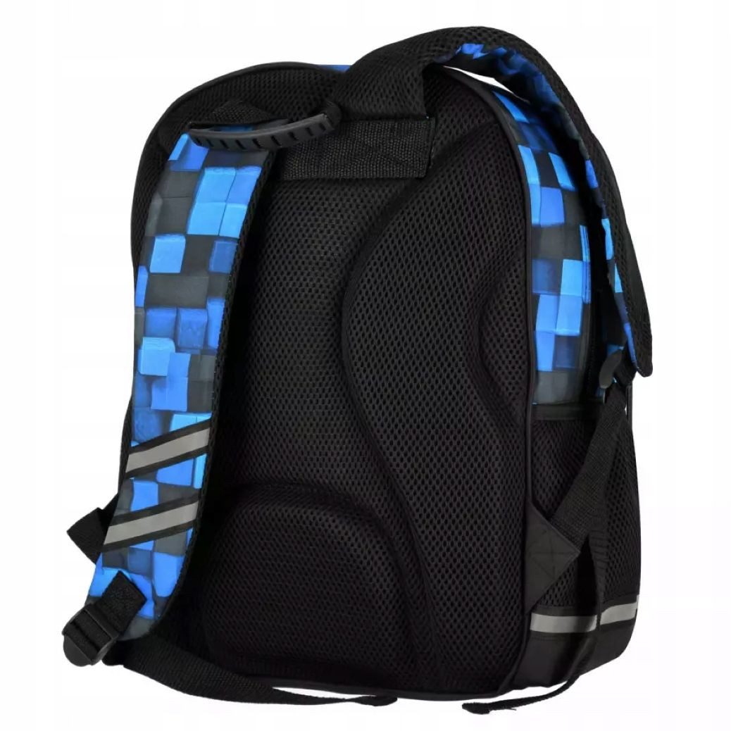 Starpak Schulrucksack Starpak Schulrucksack Jungen Pixel Blau Ergonomisch Wasserdicht (1-tlg) – Bild 2 von 5