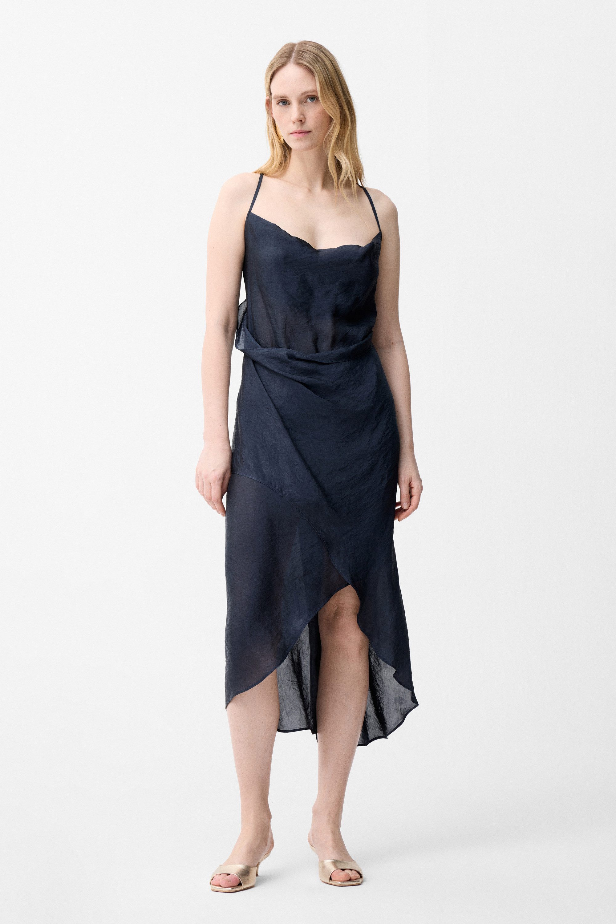 adL Cocktailkleid Trägerkleid mit Rückendetail