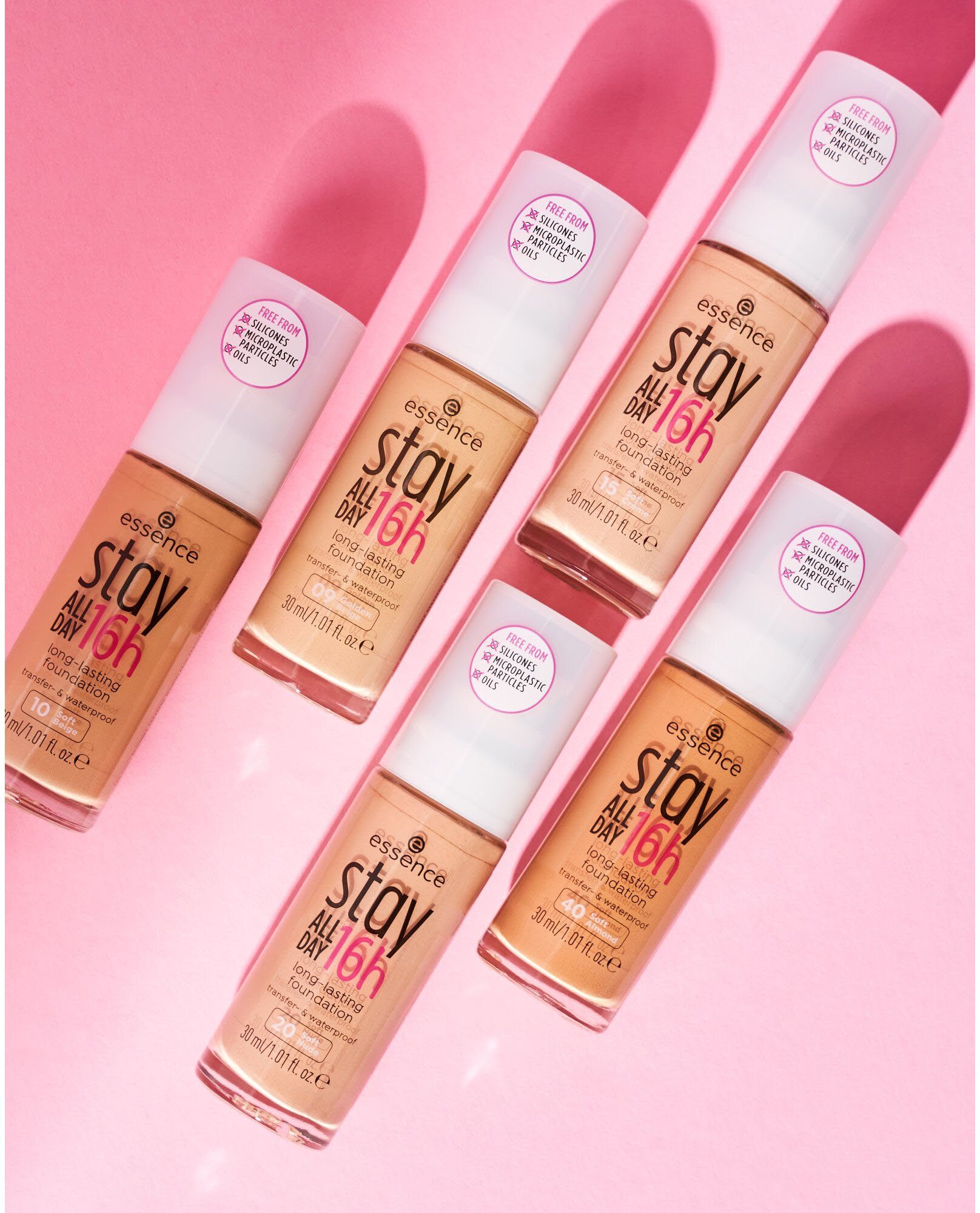 Sand Foundation stay Soft DAY Essence 16h 3-tlg. long-lasting, ALL