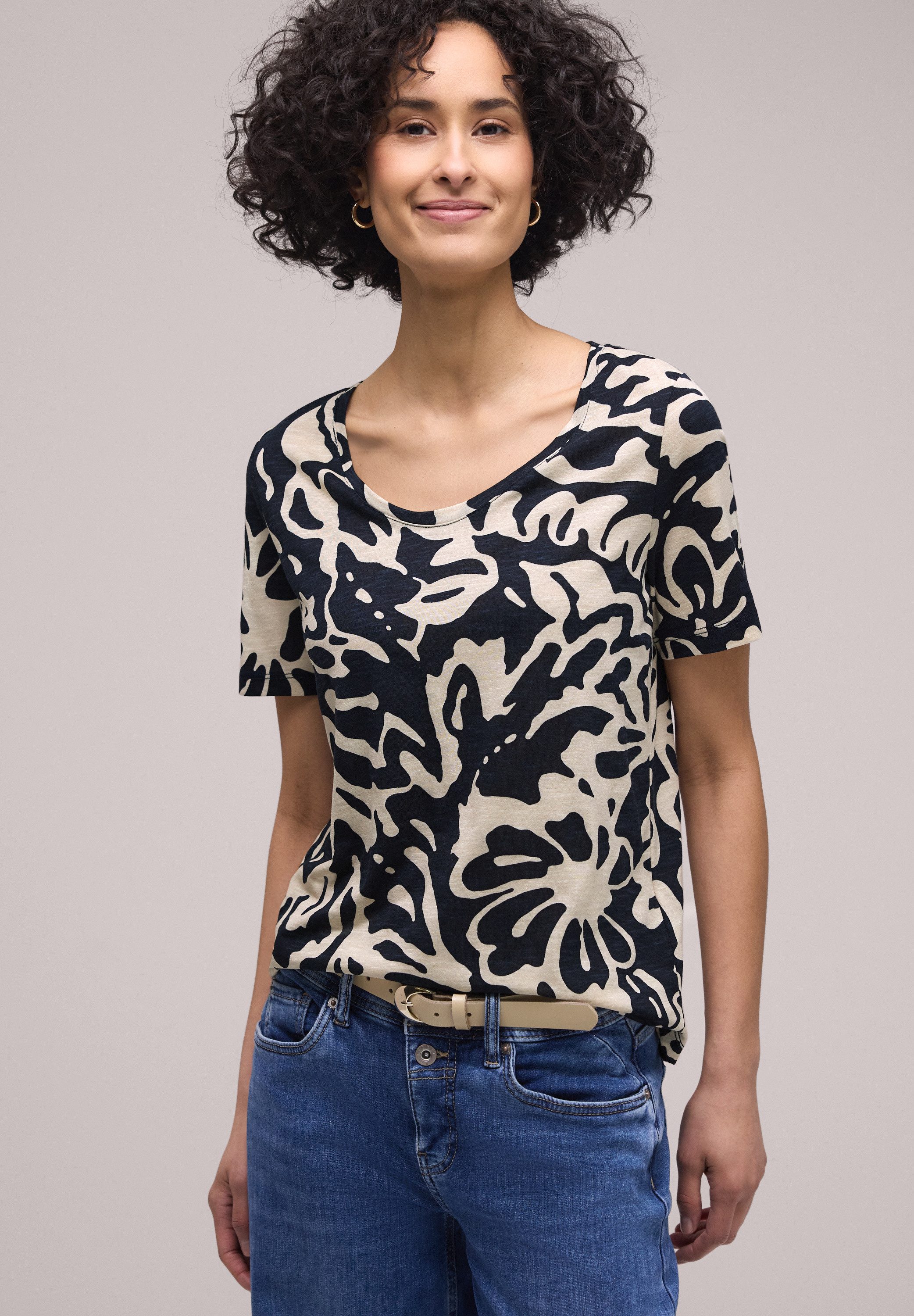 STREET ONE Kurzarmshirt Style NEW Gerda mit abstraktem Print günstig online kaufen