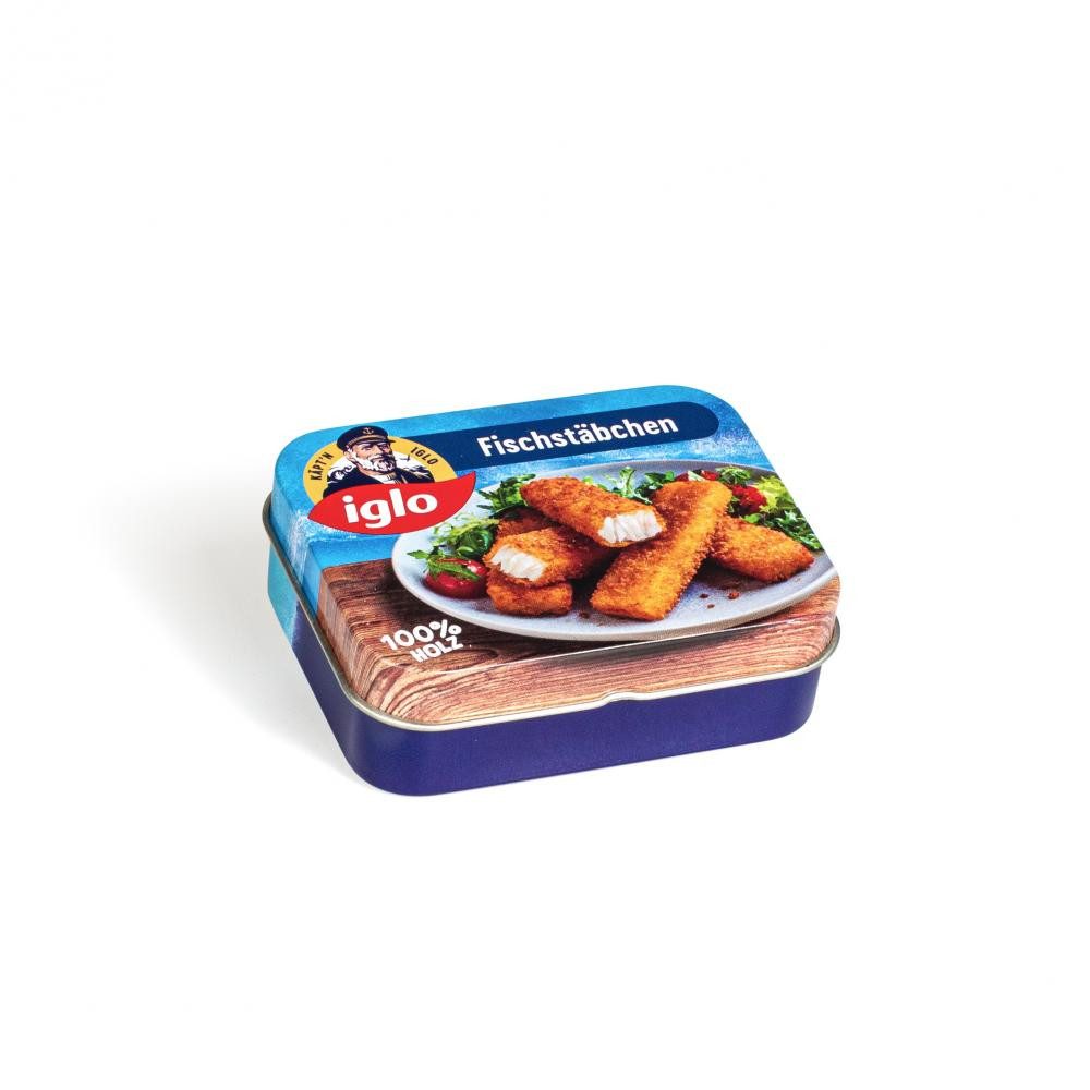 Erzi® Kaufladensortiment Erzi Fischstäbchen von Iglo in der Dose - Kaufladenzubehör