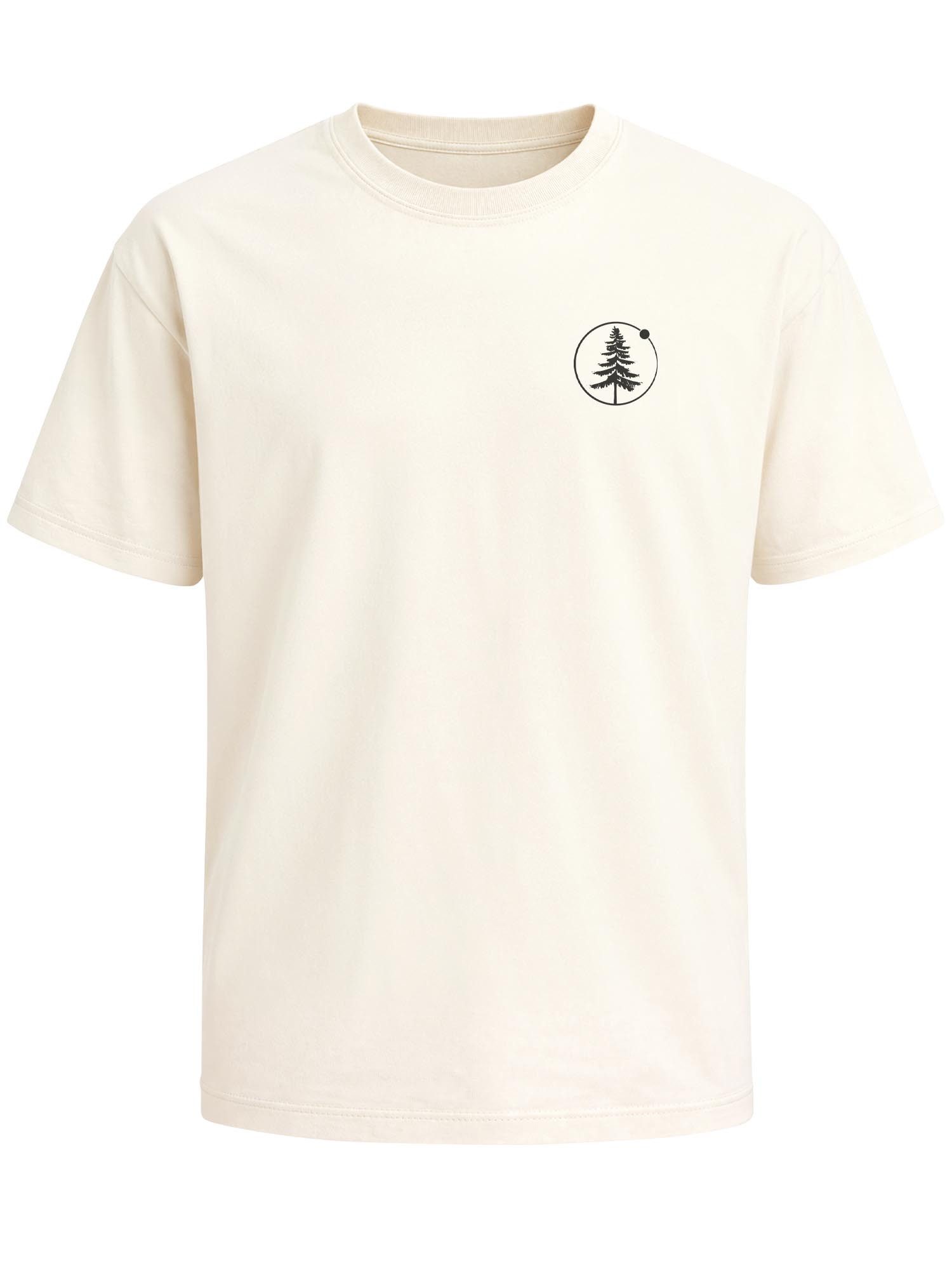 Neverless Oversize-Shirt Herren T-Shirt - Outdoor Baum - Oversized Relaxed Fit Sommer Fashion mit Print