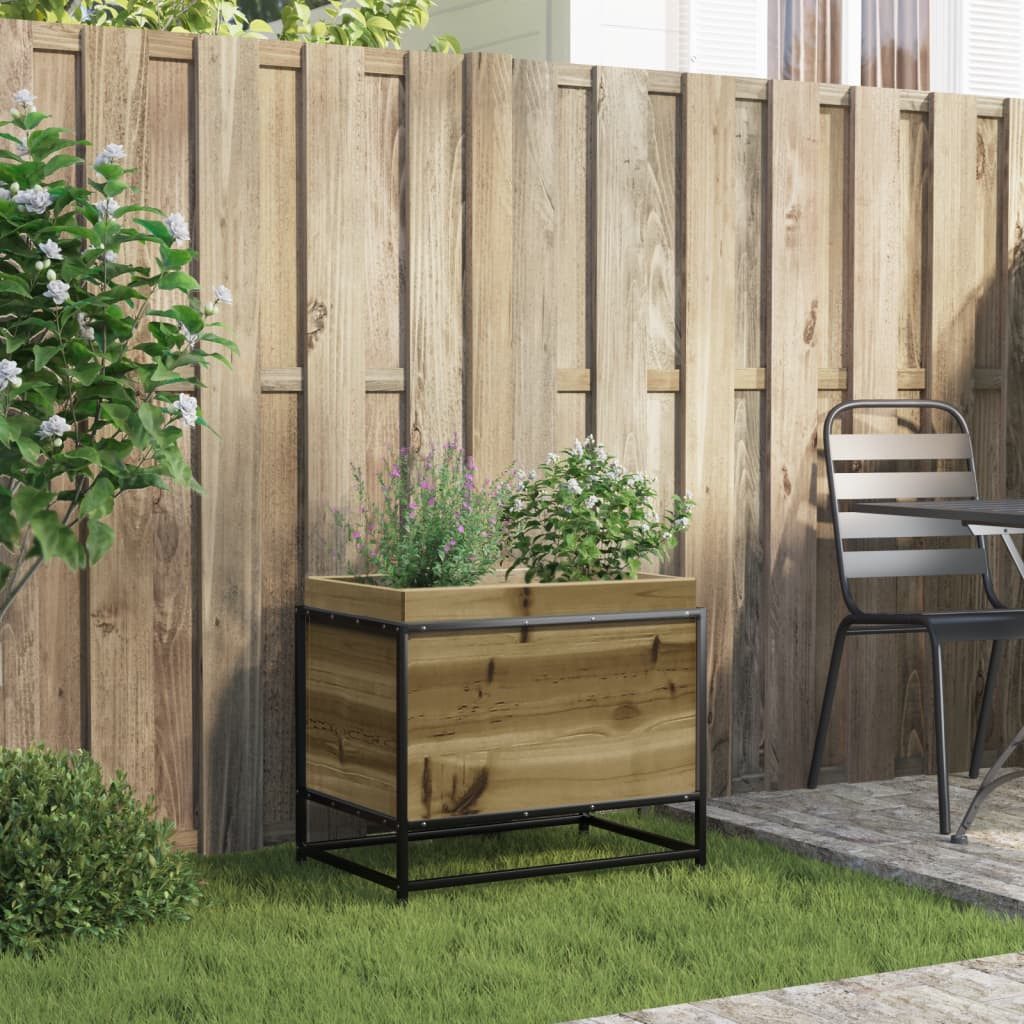 vidaXL Blumentopf Pflanzkübel 60x40x50 cm Kiefernholz günstig online kaufen