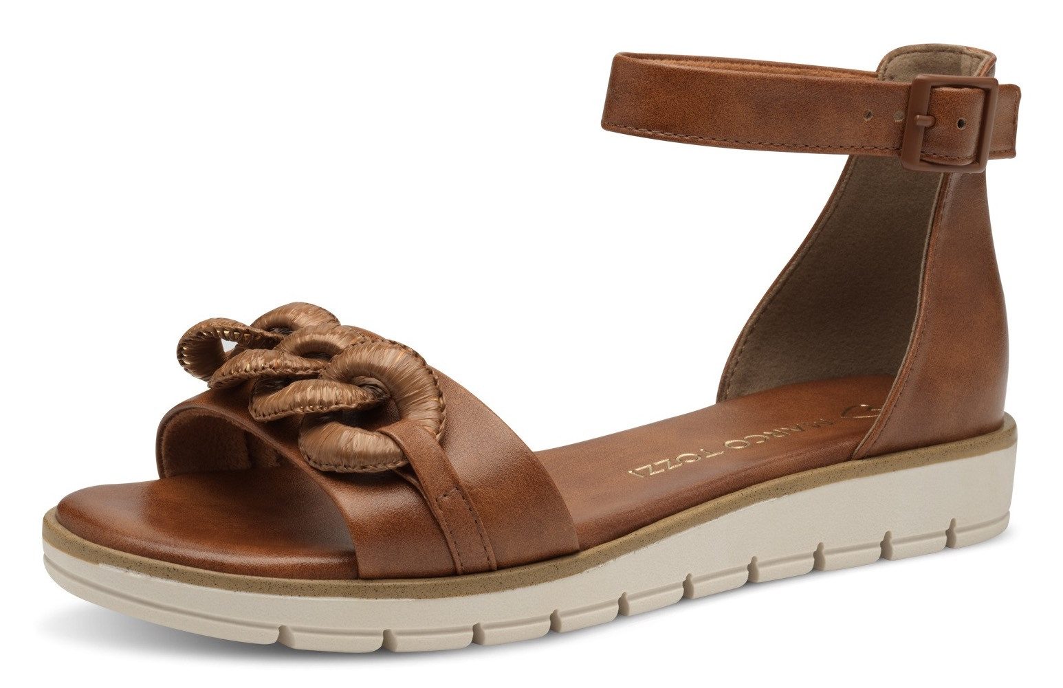 MARCO TOZZI Riemchensandale, Keilabsatz, Sommerschuh, Sandalette, günstig online kaufen