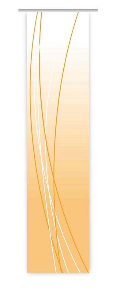 Schiebegardine Linea orange up dark Schiebevorhang - HxB 260x60 cm -  B-line, gardinen-for-life