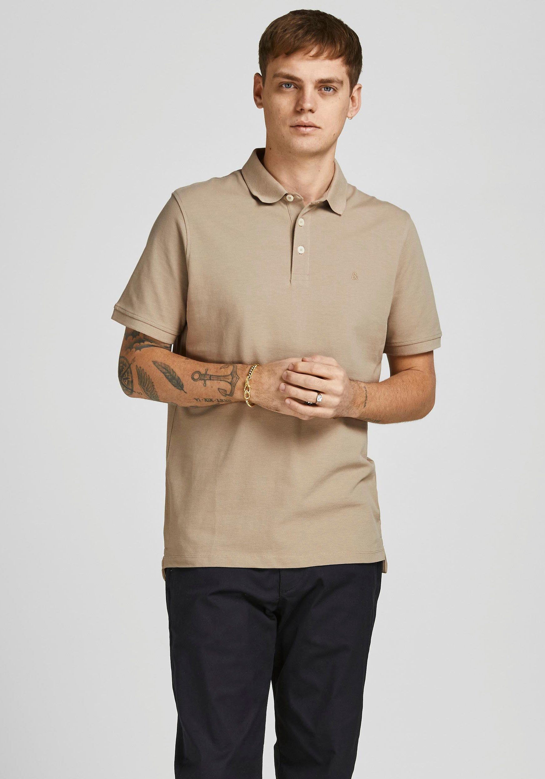 Jack Jones Poloshirt Polo Paulos beige &