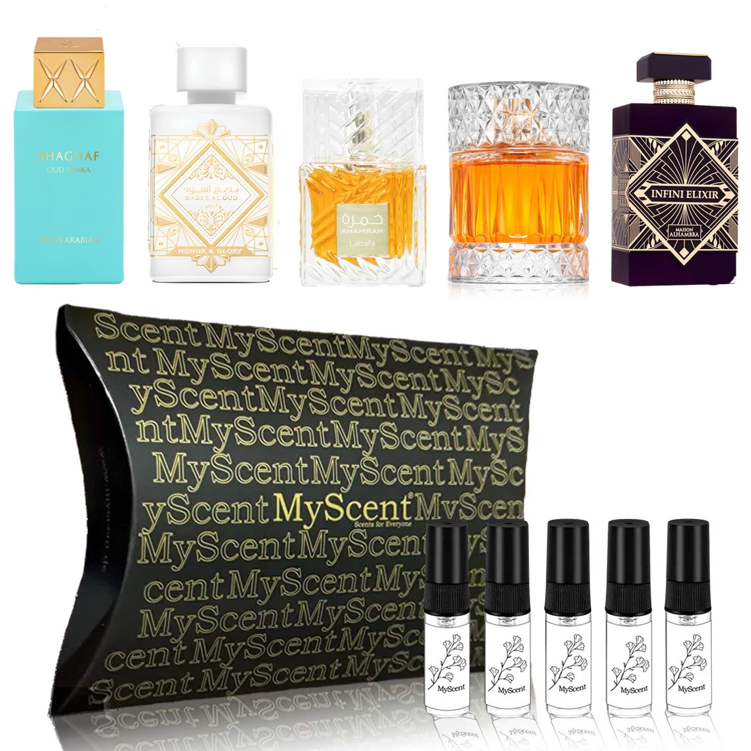 Duft-Set Arabische Parfum Damen & Herren 5 x 2 Milliliter
