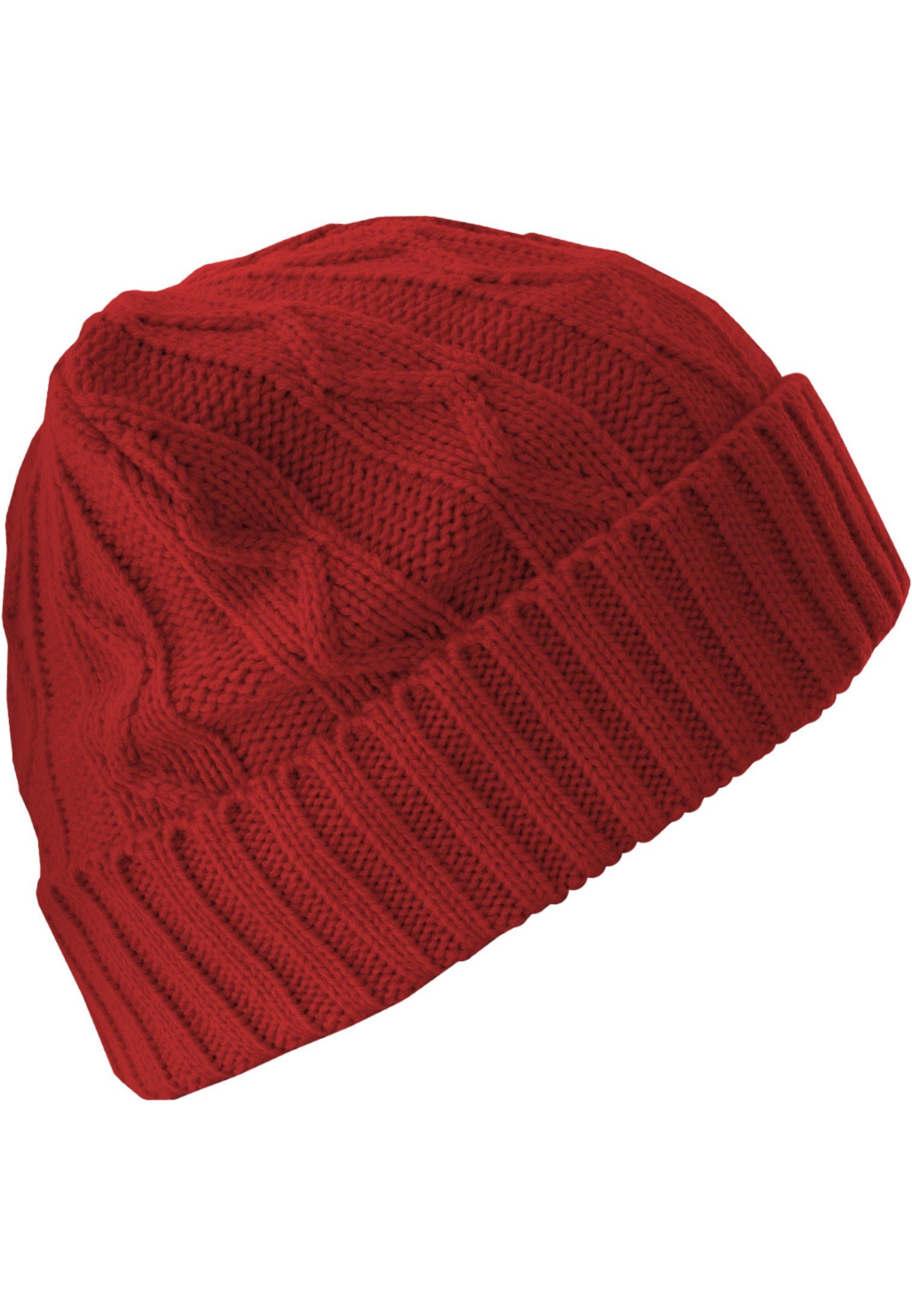 red (1-St) Beanie Flap Cable MSTRDS Accessoires Beanie