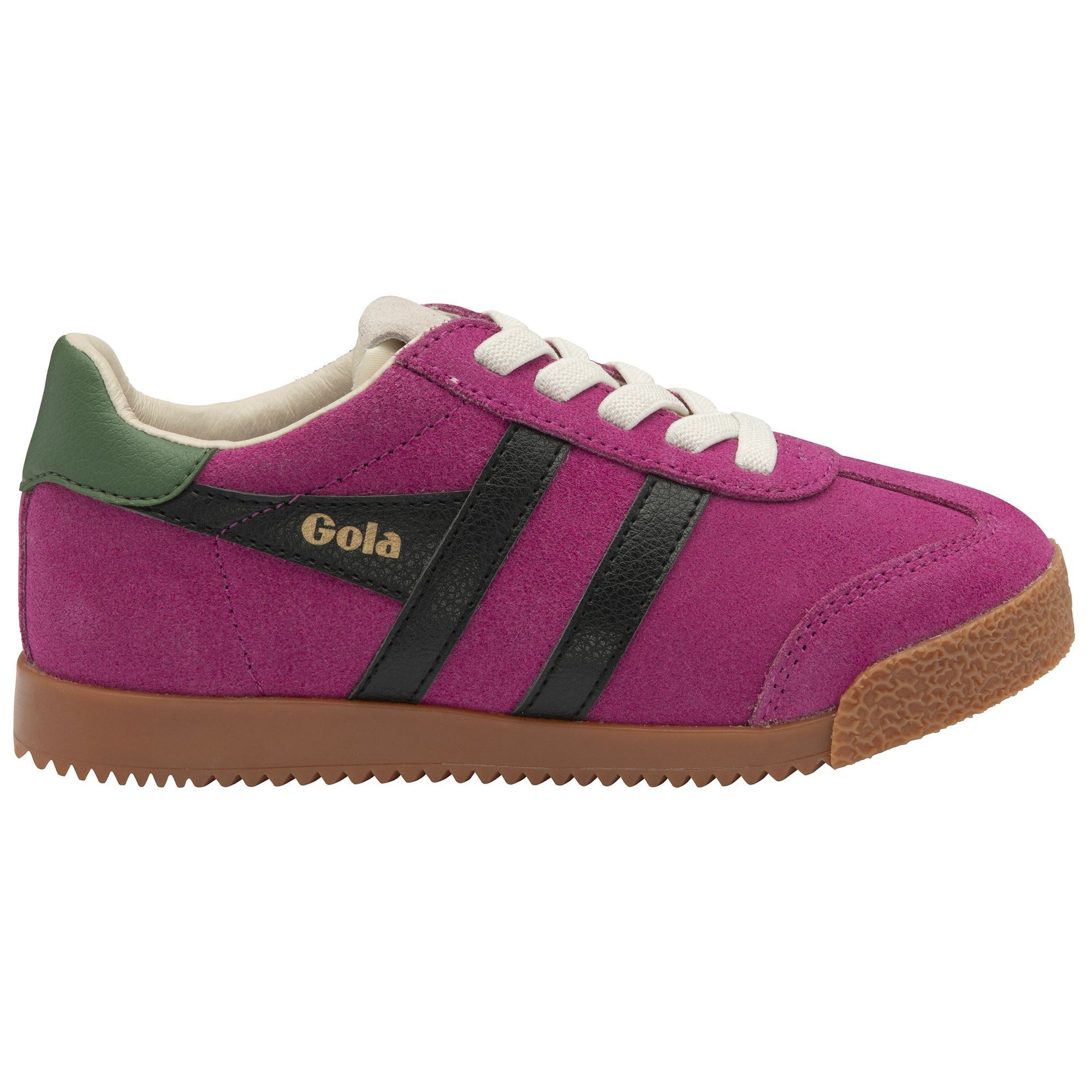 Gola Elan 2025 (Wildleder,Schnürverschluss) fuchsiapink/schwarz/immergrün Sneaker