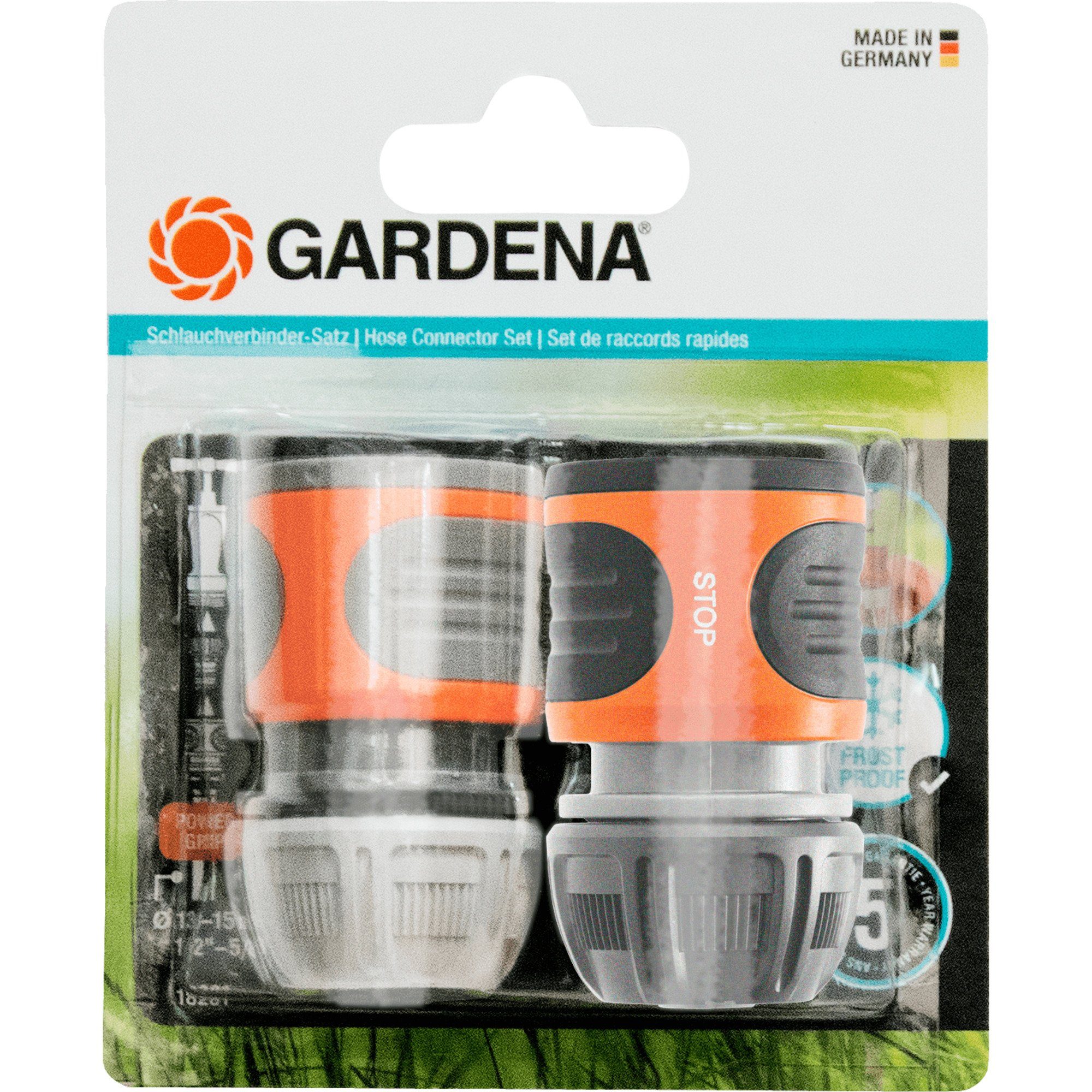 GARDENA Bewässerungssystem GARDENA Schlauchverbinder Satz 13mm (1/2), 15mm