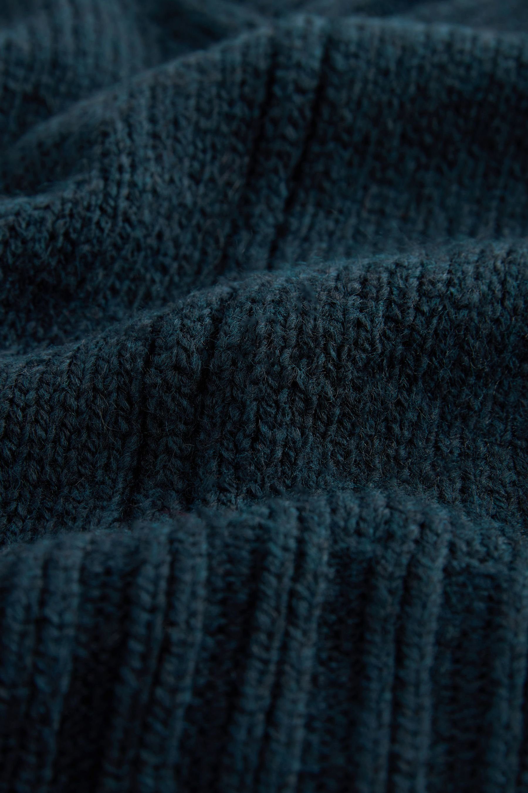 mit Teal (1-tlg) V-Ausschnitt V-Ausschnitt-Pullover Pullover Next Blue