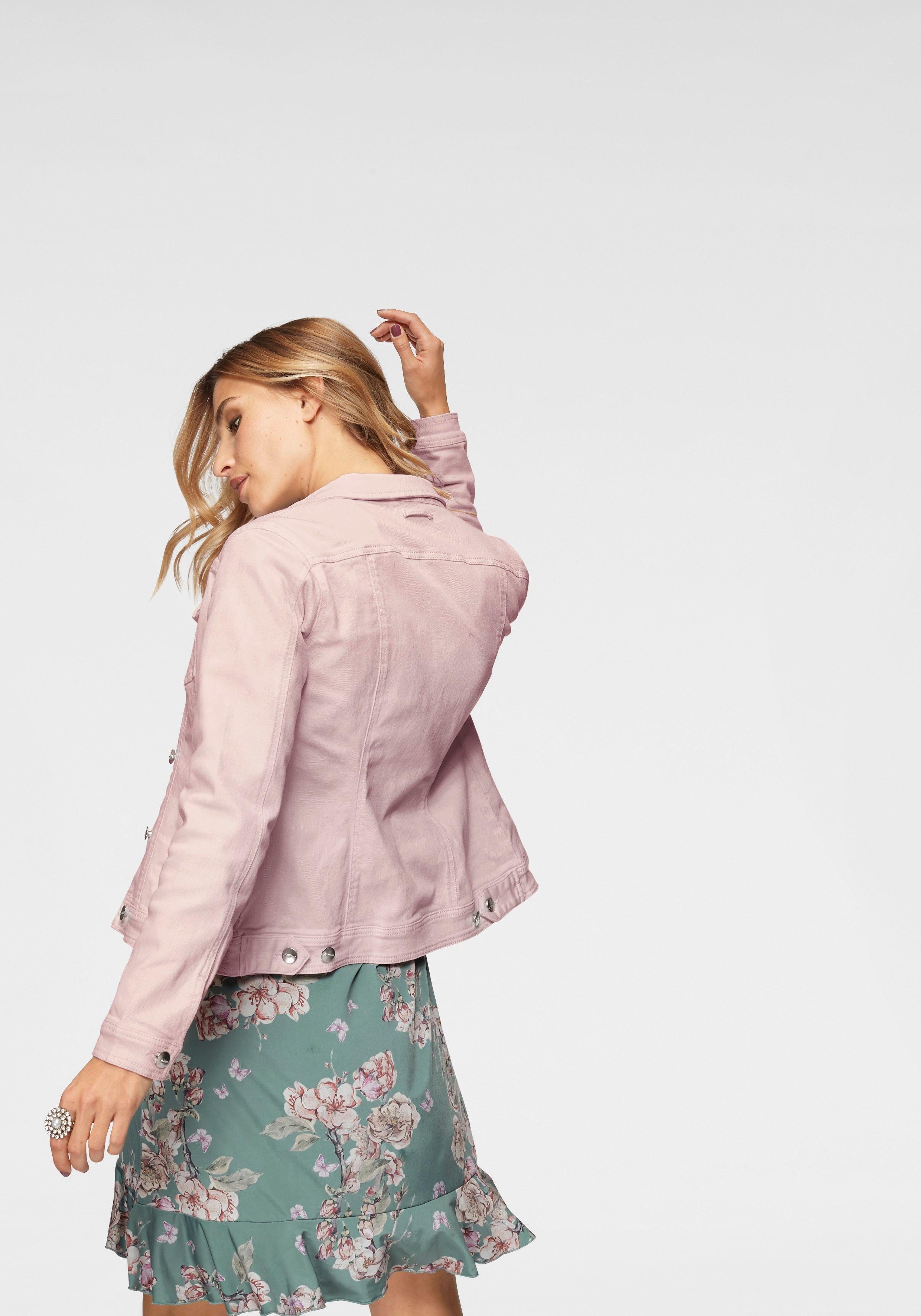 Aniston CASUAL Jeansjacke in zartem Pastell – Bild 2 von 5