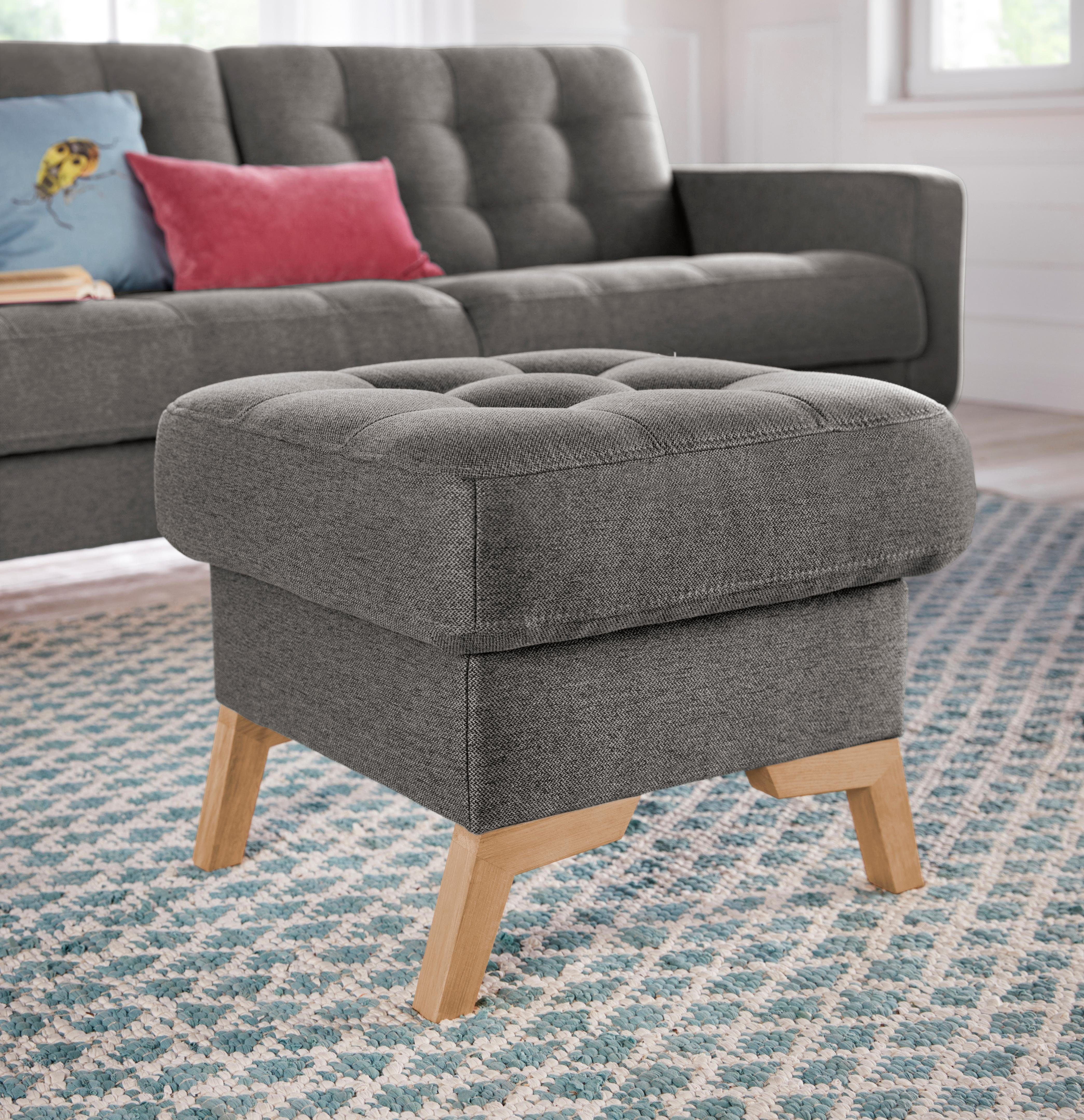 exxpo - sofa fashion Hocker Fiord kompakt und bequem, tolle Verarbeitungsdetails