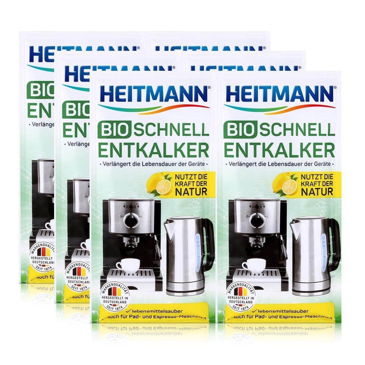 HEITMANN Heitmann Bio Schnell-Entkalker Universalentkalker Entkalker - 2x25g Natürlicher