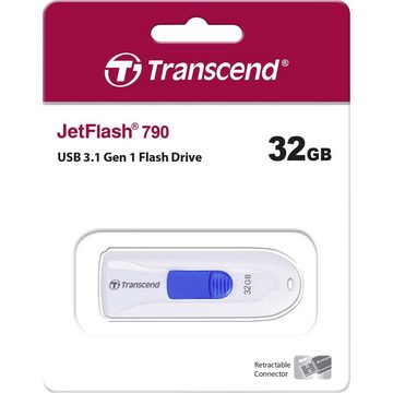 Transcend USB-Stick JetFlash 790K 32GB USB 3 USB-Stick (versenkbarer USB-Anschluss)