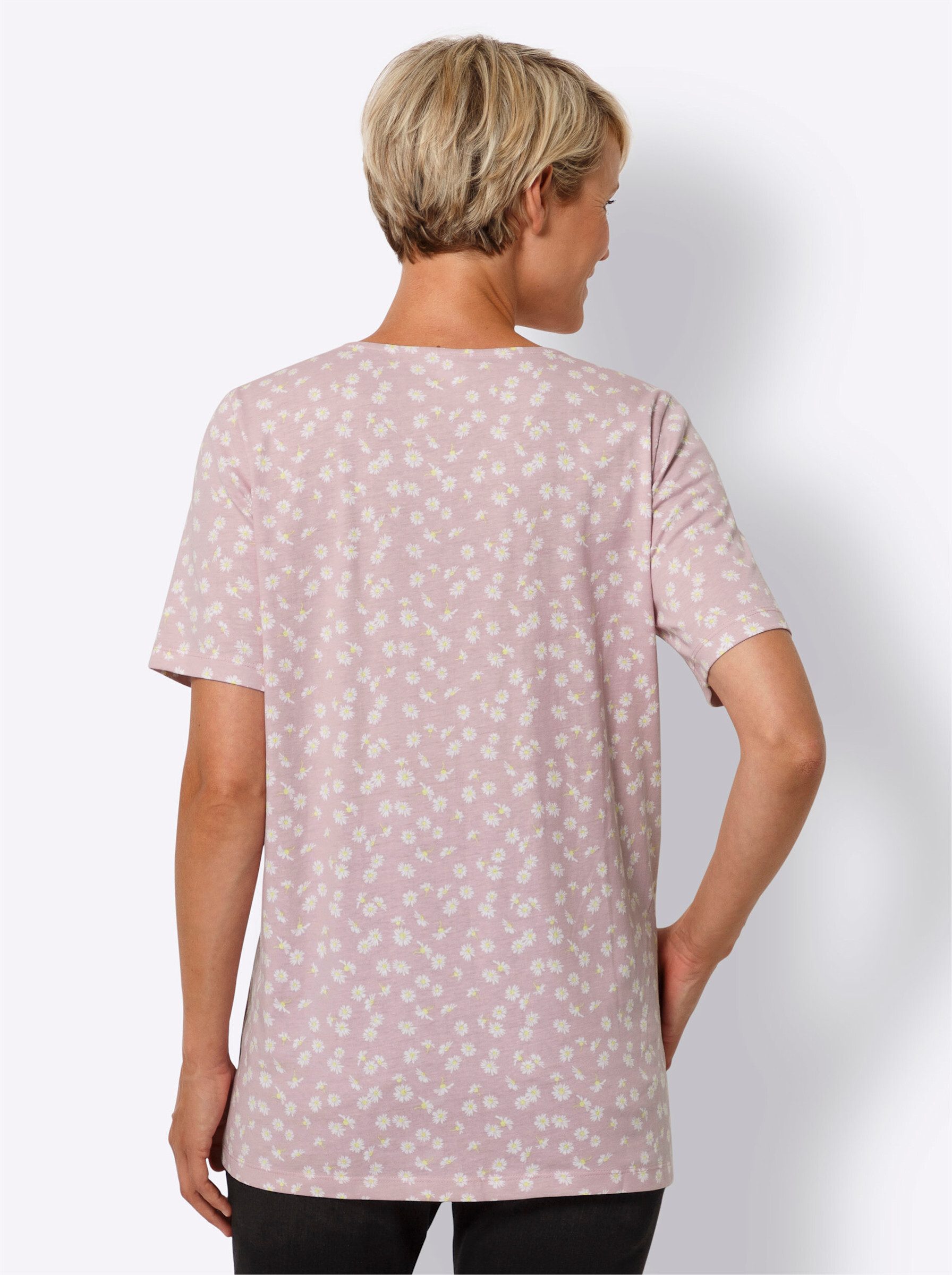 Sieh an! T-Shirt Longshirt Kurzarm günstig online kaufen