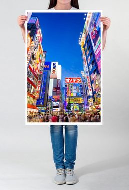 Sinus Art Poster Urbane Fotografie  Werbetafeln in Akihabara Tokio Japan 60x90cm Poster