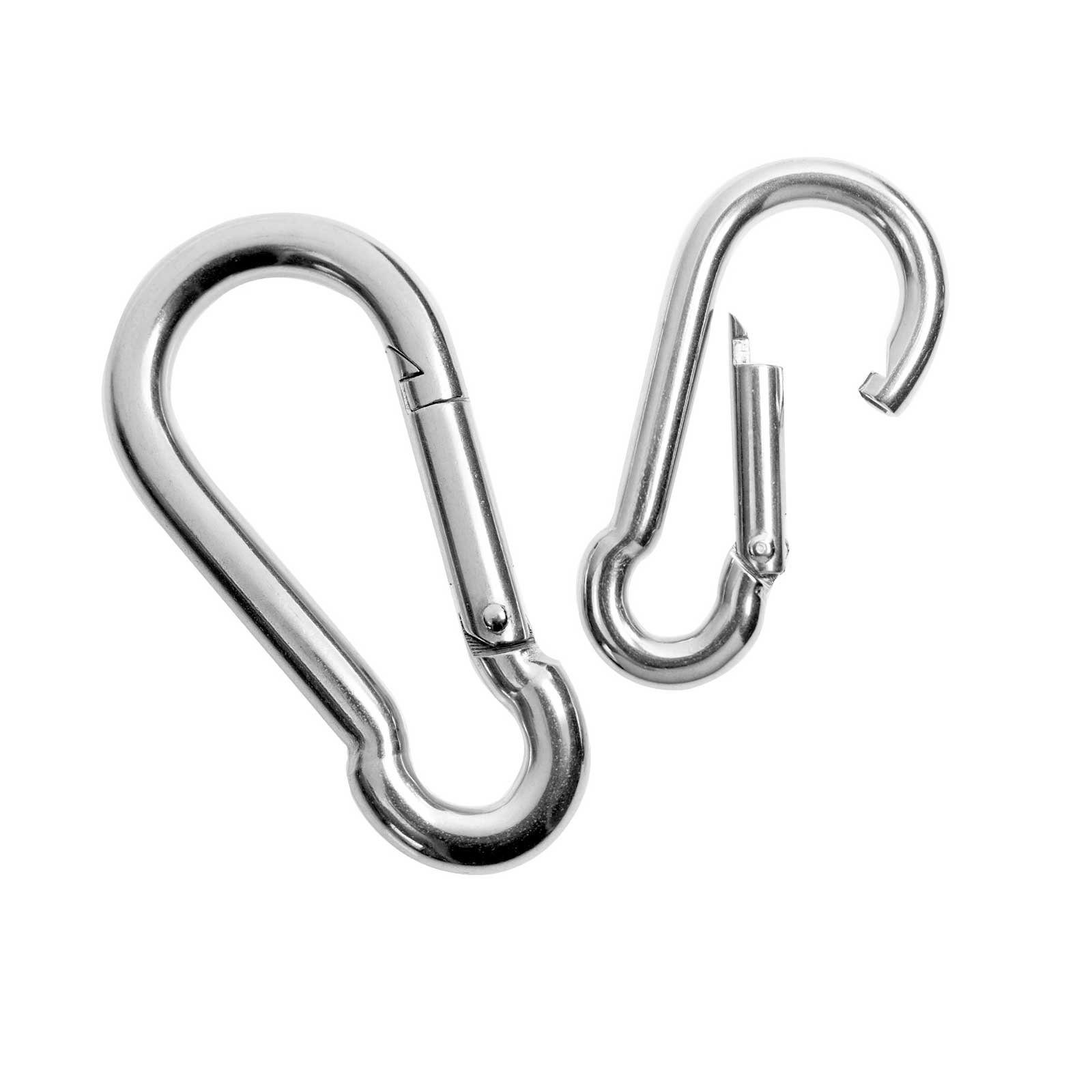 Karabiner 5 Edelstahl Karabiner Karabinerhaken rostfrei Outdoor
