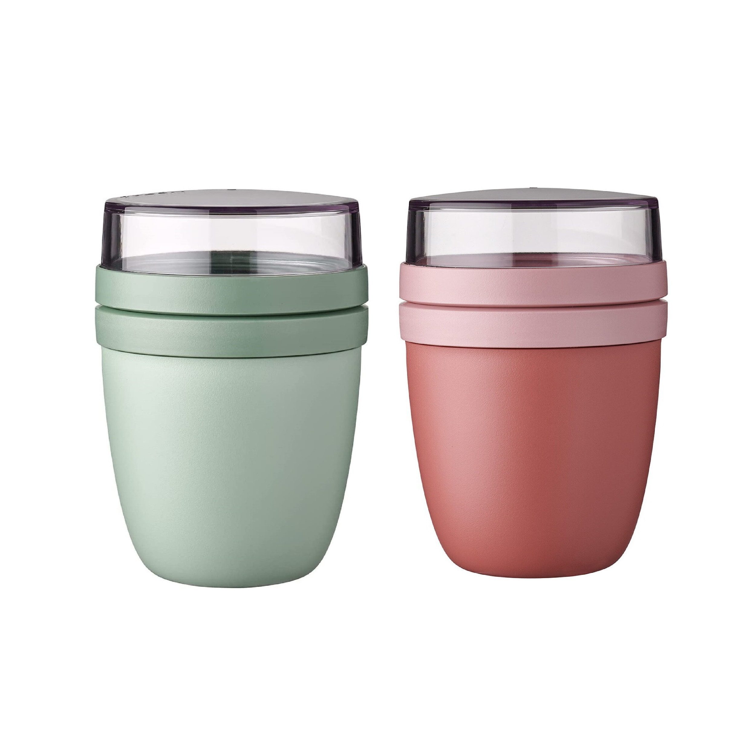 Lunchbox Lunchpot Ellipse Mixed, Nordic Sage + Vivid Mauve, 500 ml + 200 ml
