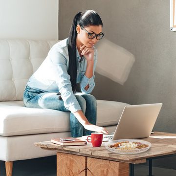 relaxdays Servierschale 2er Set Snackteller mit Fächern, Kunststoff