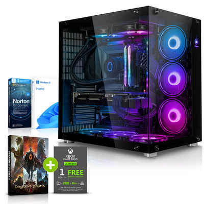 Megaport Gaming-PC (Intel Core i5-14600KF 14x3.50GHz, GeForce RTX 4070, 32 GB RAM, 1000 GB SSD, Wasserkühlung, Windows 11, WLAN)