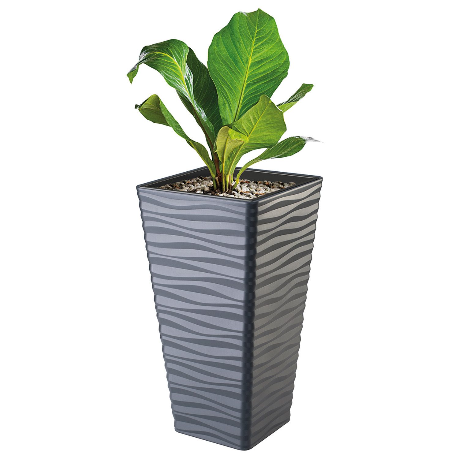 FORM-PLASTIC Blumentopf, Sahara Dunes Slim Square 35