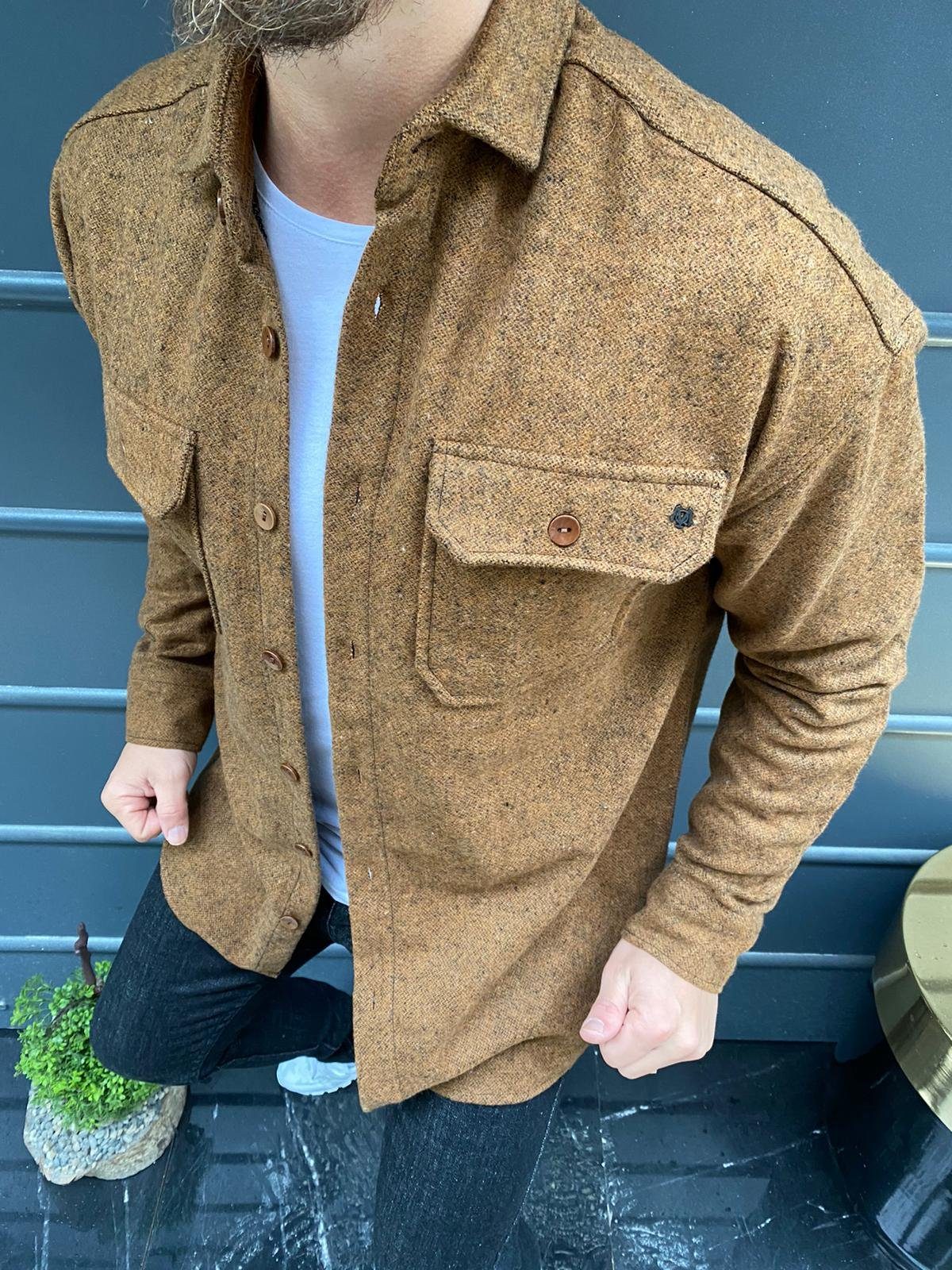 Megaman Jeans Jeanshemd Hemd Hemdjacke Freizeithemd Holzfällerhemd Unifarben Herren