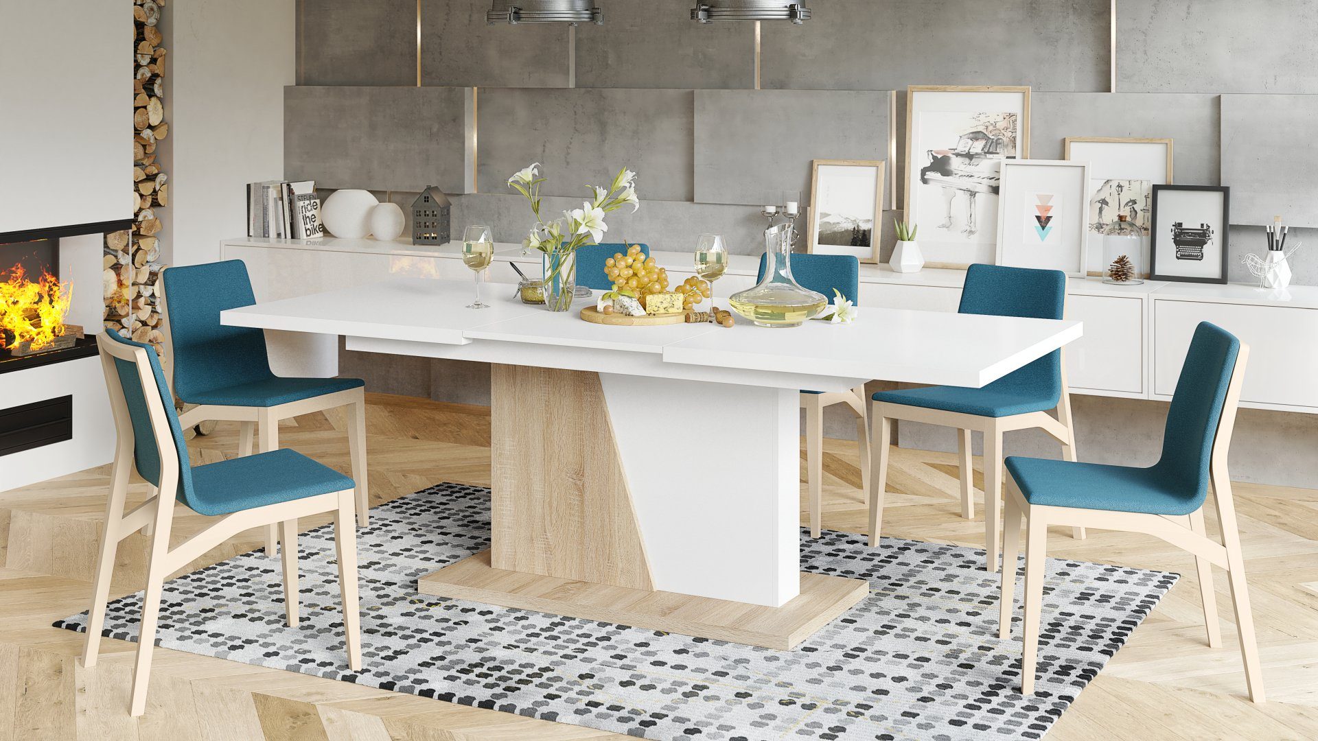 Mazzoni Esstisch Design Noble Noir Tisch günstig online kaufen