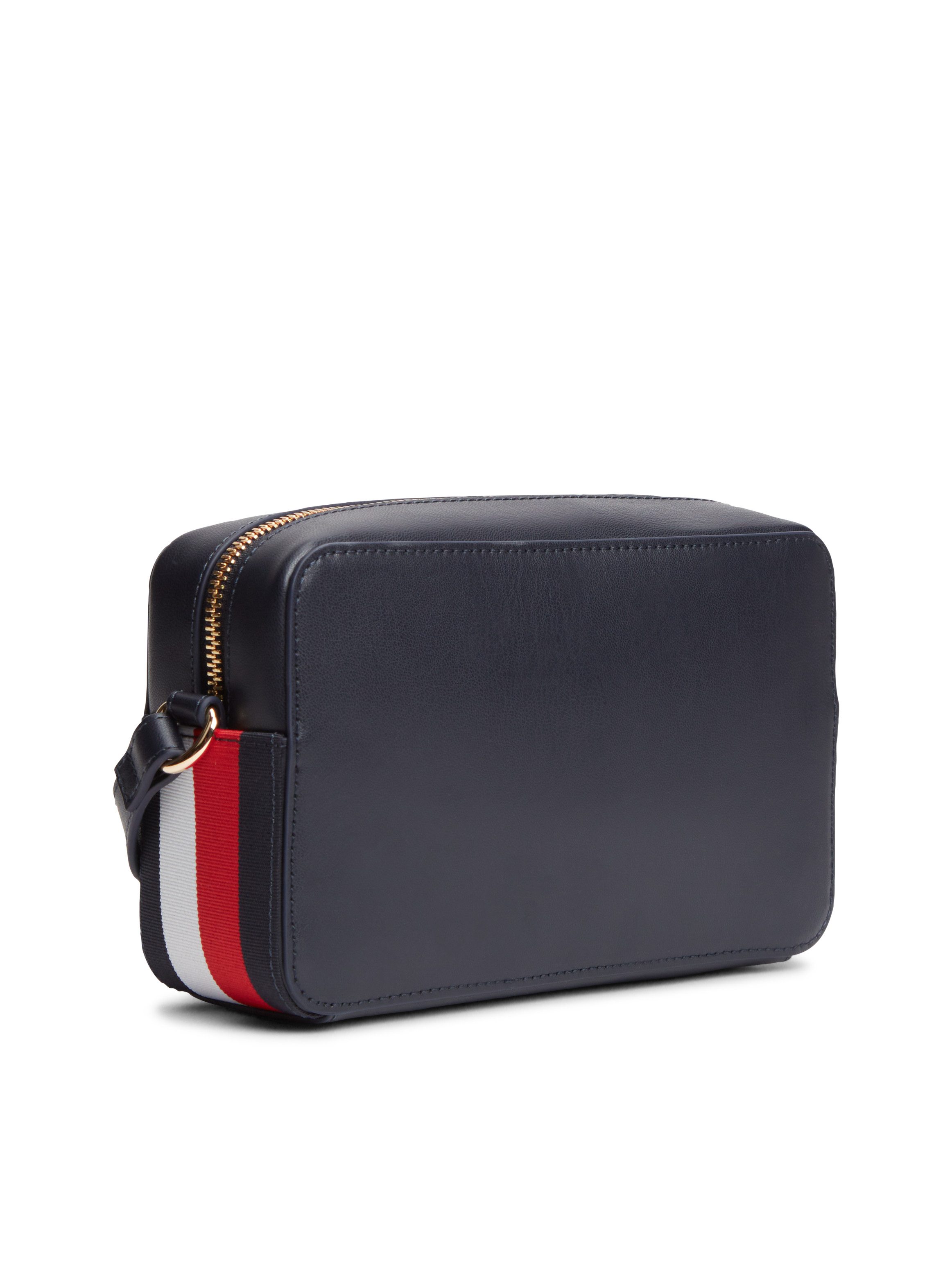Tommy Hilfiger Umhängetasche IM LATAM SIDE CORP CROSSOVER, Damen Schultertasche mit bunten Textil-Streifen in Tommy Farben